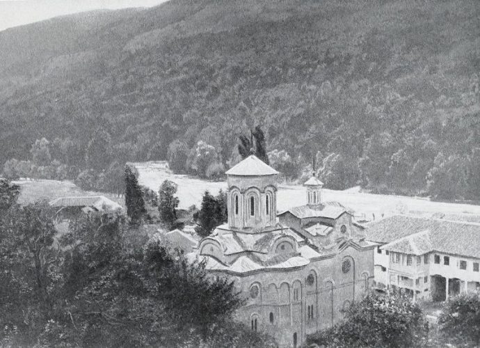 Manastir Ljubostinja srpski manastir, fotografija iz dela The Serbian people, their past glory and their destiny