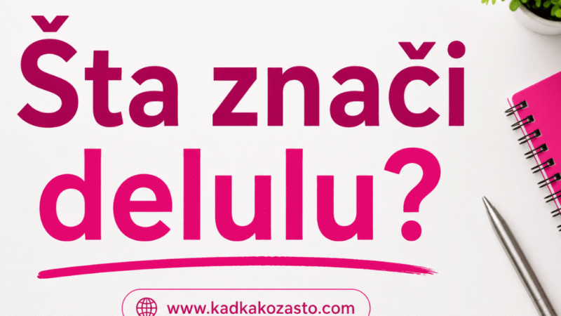 Šta znači kad je neko delulu?